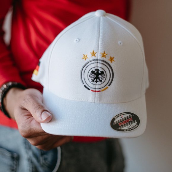 Germany Futbol National Soccer Team Fitted Cap Deutschland Euro Cup Hat L/XL - Picture 2 of 6